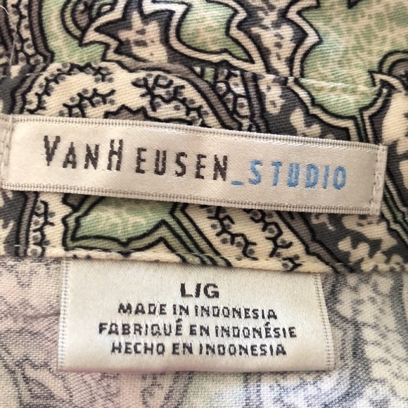 Van Heusen Studio Paisley‎ Shirt - Picture 6 of 7